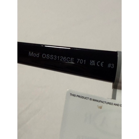 Oscar by Oscar de la Renta Futuristic Black Shield Sunglasses main image 6